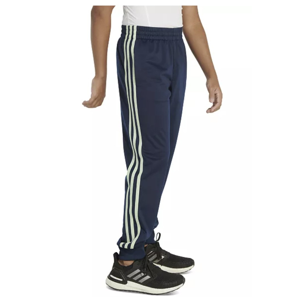 Adidas Pants Youth Small Blue Stripe Tricot Joggers Regular Fit Athletic Track